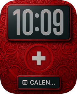 Switzerland Flag watch face preview for Apple Watch