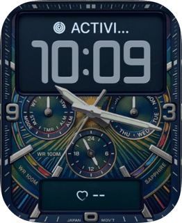 Teal Multi Dial watch face preview for Apple Watch