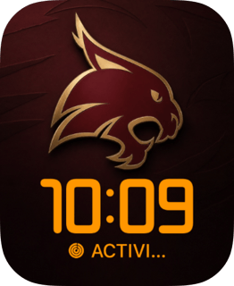 Texas State watch face preview for Apple Watch