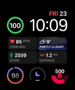 The Rundown watch face preview image for Apple Watch