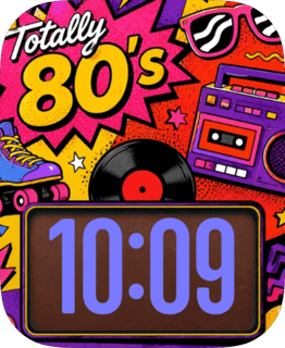 Totally 80s Mix watch face preview for Apple Watch