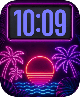 Tropic Neon watch face preview for Apple Watch