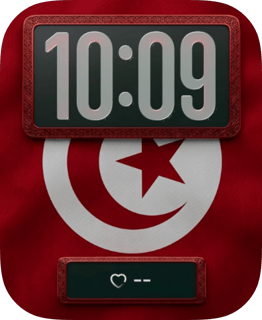 Tunisia Flag watch face preview for Apple Watch
