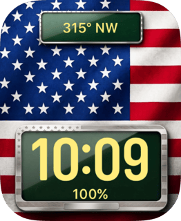 United States Flag watch face preview for Apple Watch
