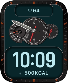 Urban Gauge watch face preview for Apple Watch
