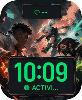 Valorant Clash watch face preview for Apple Watch