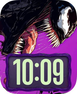 Venom Symbiote Purple watch face preview for Apple Watch