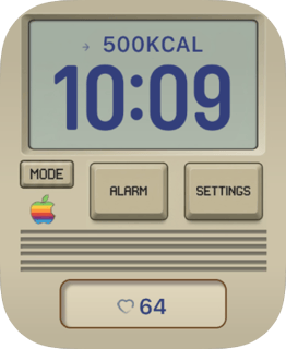 Vintage Mac watch face preview for Apple Watch