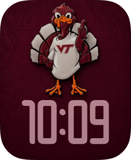 Virginia Tech watch face preview for Apple Watch