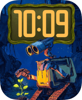 WALL-E Robot Glow watch face preview for Apple Watch