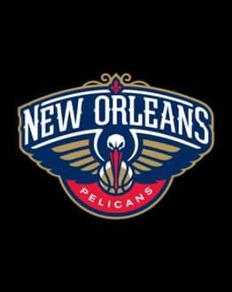 New Orleans Pelicans logo featuring a fierce pelican with wings spread, displayed on a watch face.