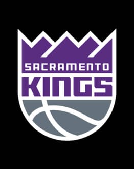 Sacramento Kings logo featuring a purple and silver crown with a basketball design, displayed on a watch face.