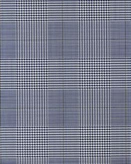 Classic Glen Plaid fabric pattern in black and white, featured on a watch face.