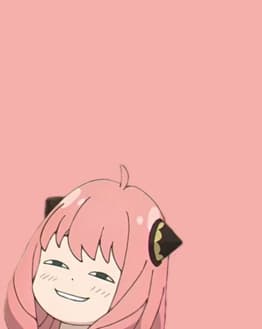 Illustration of a pink-haired anime girl with a smug expression and black cat-ear accessories, set against a soft pink background, featured on a watch face.