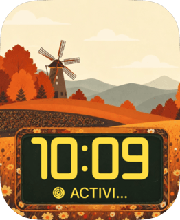 Windmill Valley Apple Watch face - Nature