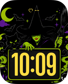 Witch & Cat Apple Watch face - Holidays