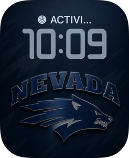 Wolf Pack watch face preview with Nevada artwork for Apple Watch