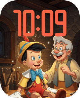 Wooden Wish watch face preview image for Apple Watch