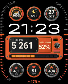 Workhorse watch face preview image for Apple Watch