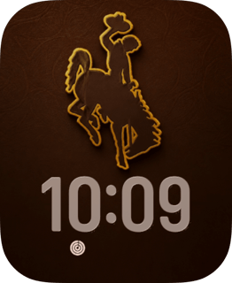 Wyoming Cowboys watch face preview for Apple Watch