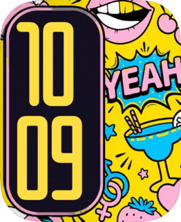 Yeah Pop watch face preview for Apple Watch