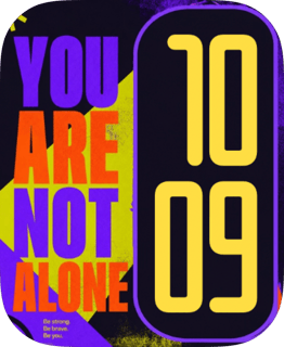 Not Alone watch face preview for Apple Watch