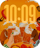 Amber Toast watch face for Apple Watch
