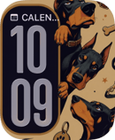 Dachshund Dog Pattern watch face for Apple Watch