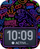 Good Vibes Panther watch face for Apple Watch