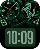 Green Stallion watch face for Apple Watch
