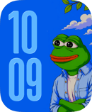 Pepe Blue watch face for Apple Watch