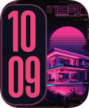Pink Neon Villa watch face for Apple Watch