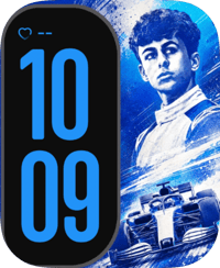 Arvid Lindblad Apple Watch face - Cars, Sports