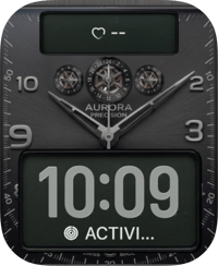 Aurora Precision Apple Watch face - Luxury