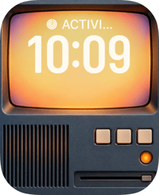 Amber Airtime watch face preview image for Apple Watch
