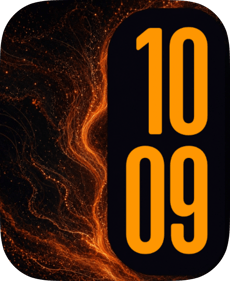 Amber Current Apple Watch face - Art