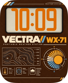 Amber Forecast watch face preview image for Apple Watch