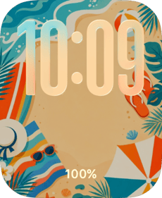 Beach Kit Apple Watch face - Cities