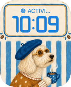 Beret Brew watch face preview image for Apple Watch
