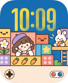 Beret Girl watch face preview image for Apple Watch