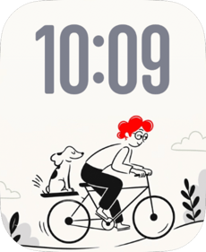 Bike Sketch Apple Watch face - Art