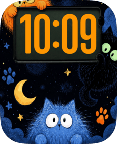 Blue Cat Moon Apple Watch face - Special Collections