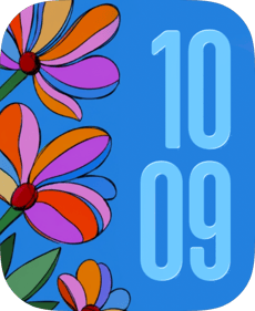 Blue Daisies Apple Watch face - Nature