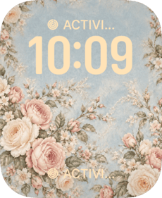 Blue Heirloom watch face preview image for Apple Watch