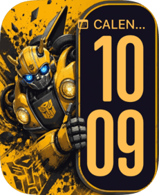 Bumblebee Yellow Armor Apple Watch face - TV