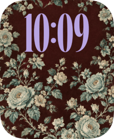 Burgundy Rose watch face preview image for Apple Watch