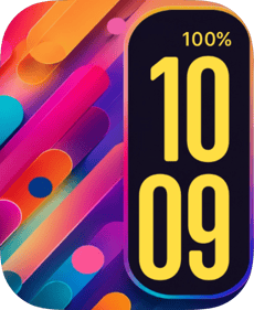 Candy Lines Apple Watch face - Art, Art, Gradient