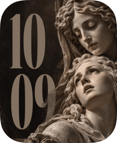 Carved Glances watch face preview image for Apple Watch