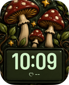 Carved Toadstools Apple Watch face - Nature