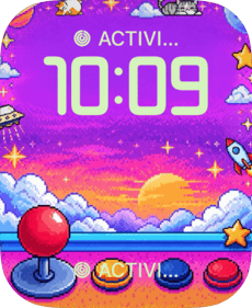 Catnap Arcade watch face preview image for Apple Watch